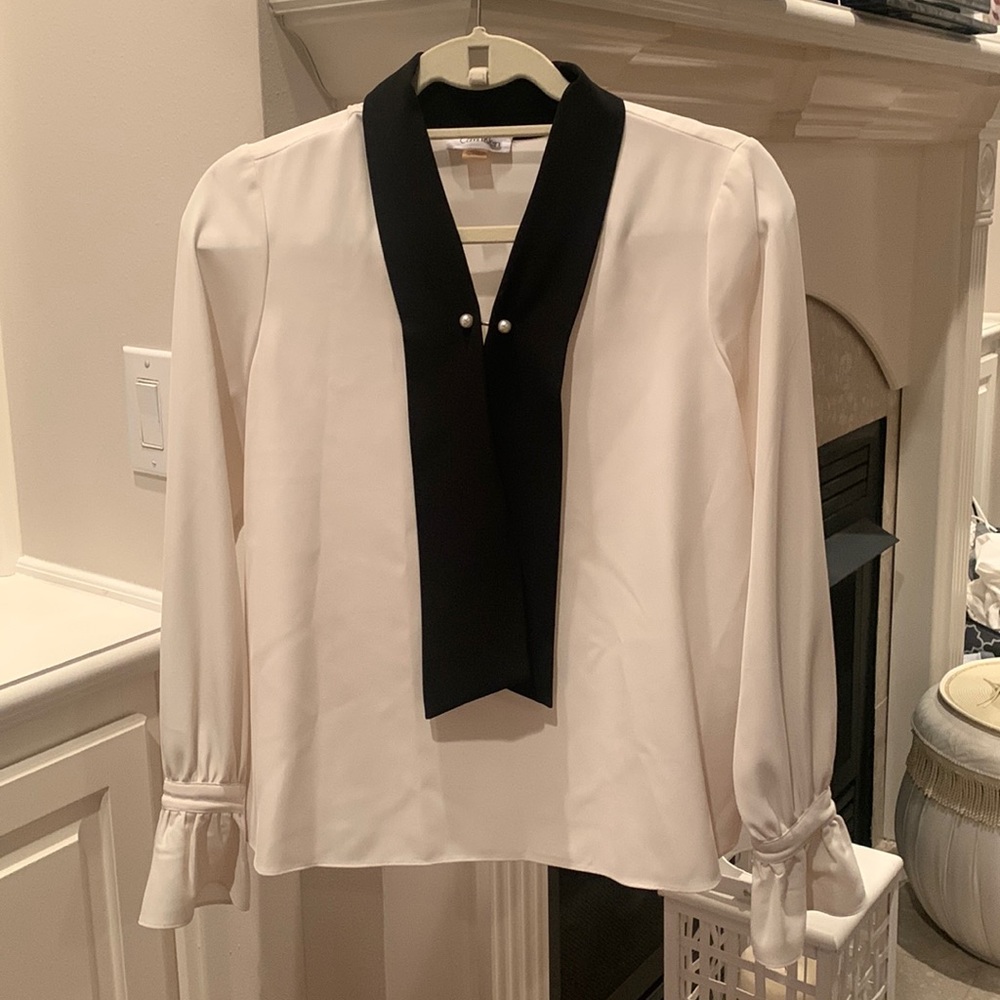 Calvin Klein Pearl Detail Blouse